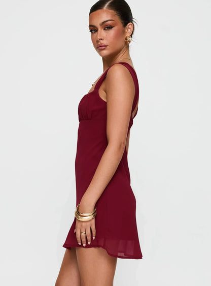 Solasta Mini Dress Red