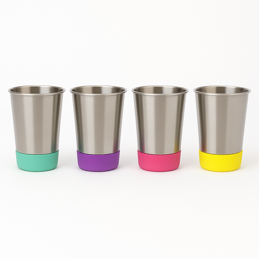 Stainless Steel 12oz Cups (Teal/Purple/Pink/Yellow)