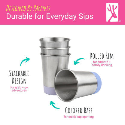 Stainless Steel 12oz Cups (MistyBlue/Sage/Blush/Lilac)