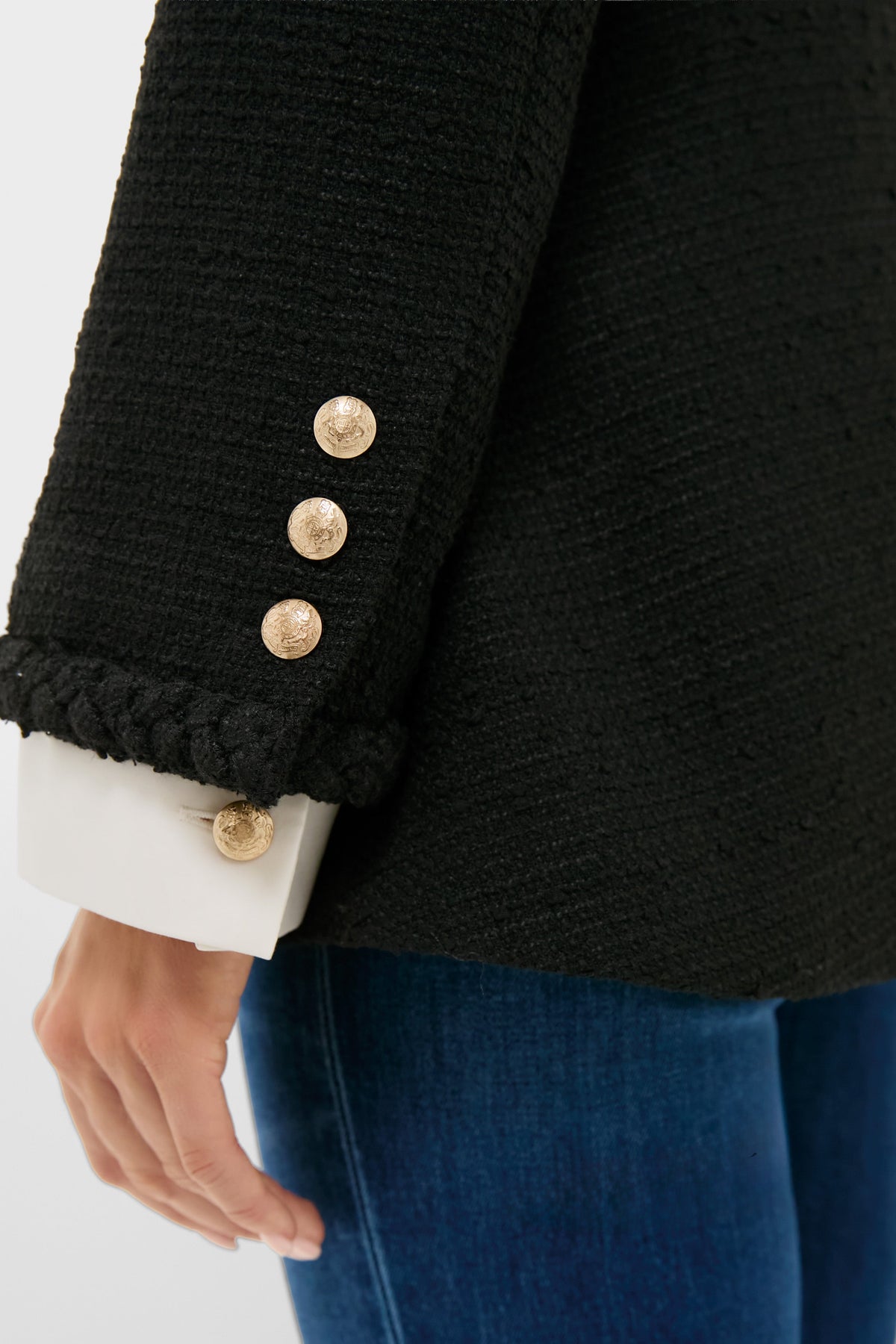 Black Braided Trim Shay Jacket