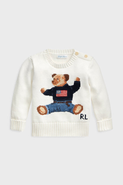 Baby Polo Bear Cotton Sweater