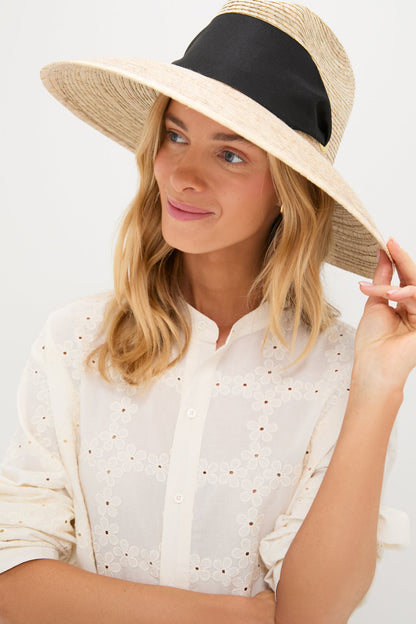 Black Hollyhock Sun Hat