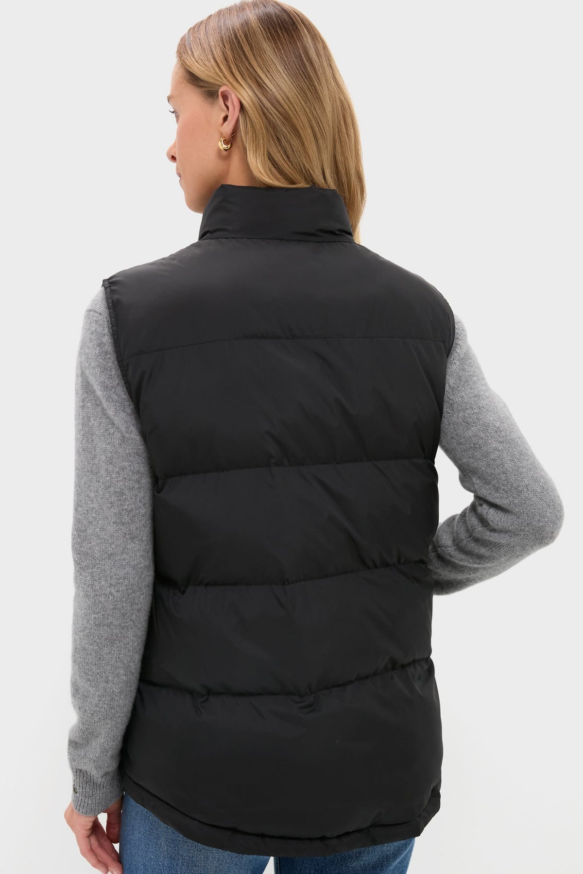 Black Inez Puffer Vest