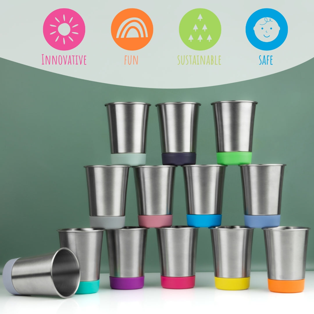 Stainless Steel 12oz Cups (MistyBlue/Sage/Blush/Lilac)