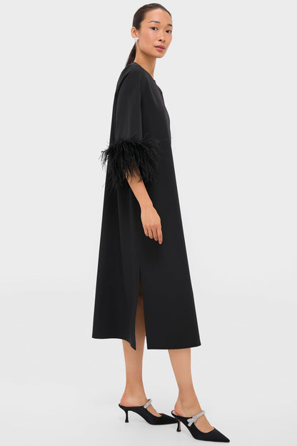 Black Feather Jamie Dress