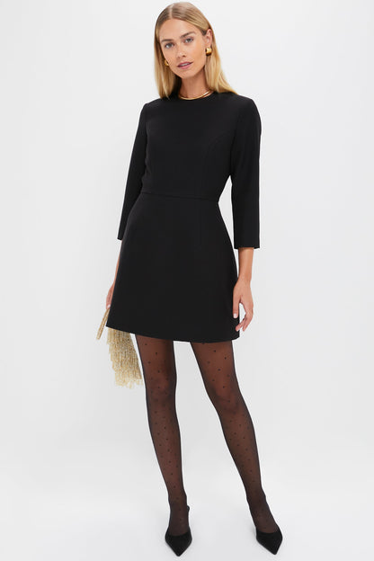 Black Crepe Haley Dress
