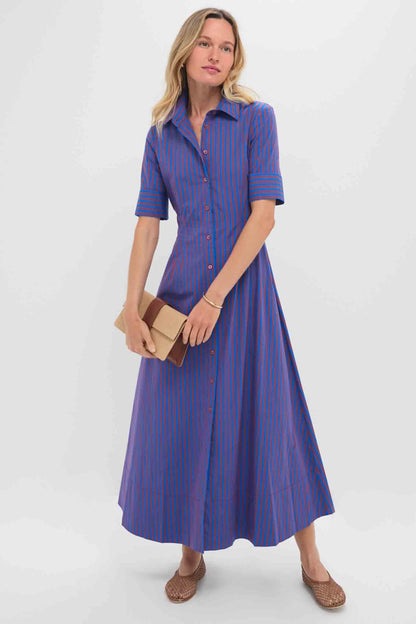 Atlas Stripe Joan Dress