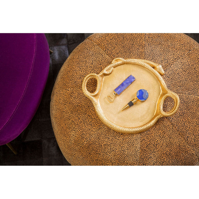 AGATA BLUE BOTTLE OPENER AND STOPPER SET - Modern Home Interiors