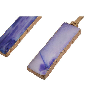 AGATA BLUE WARM METALLIC SERVING SET - Modern Home Interiors