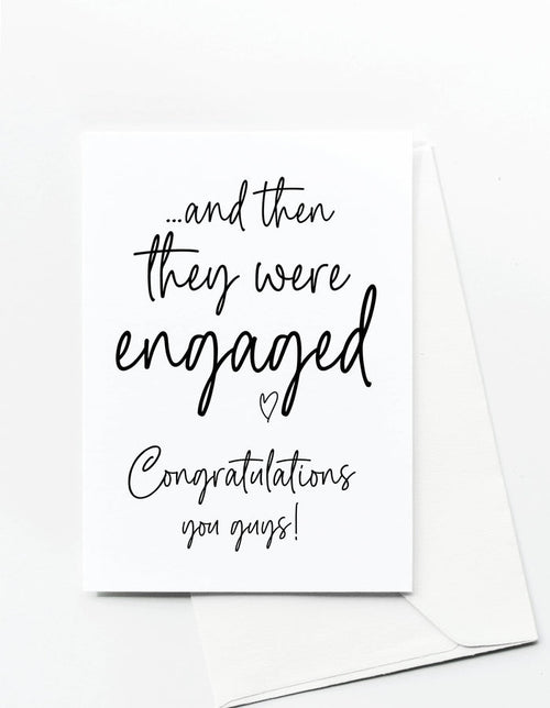 And Then Engaged Congratulations Card