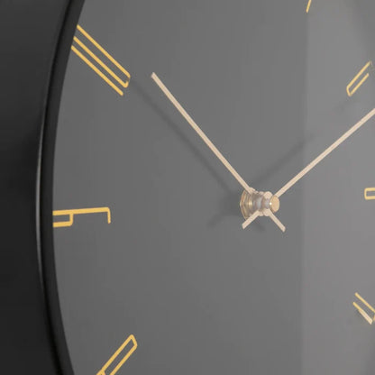 Black 12" Modern Analogue Clock - Modern Home Interiors