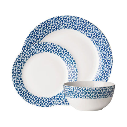 Blue Dinner Plates Set (12pc) - Modern Home Interiors