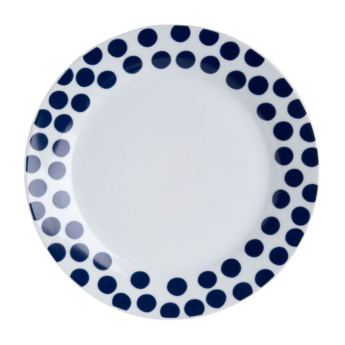 Blue Dotted Dinner Plates Set (12pc) - Modern Home Interiors