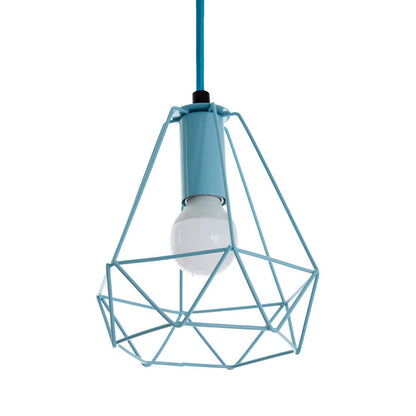 BELI BLUE METAL WIRE PENDANT LIGHT - Modern Home Interiors