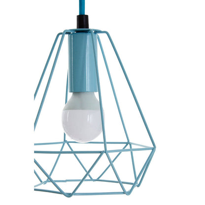 BELI BLUE METAL WIRE PENDANT LIGHT - Modern Home Interiors