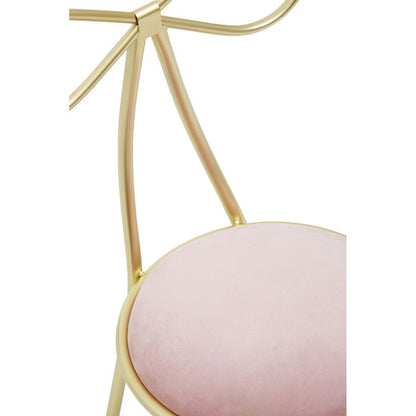 Bow Decor Velvet Dining Chair