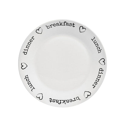 Charm White Dinner Plates Set (12pc)
