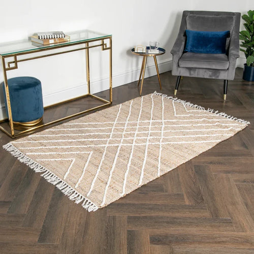 Cross Textured Jute Rug (3 Sizes) - Modern Home Interiors