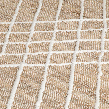 Cross Textured Jute Rug (3 Sizes) - Modern Home Interiors