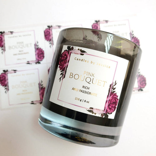 Custom Floral Candle Label - XOXOKristen