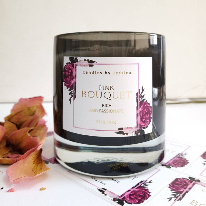 Custom Floral Candle Label - XOXOKristen