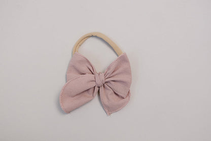 Dusty Rose Hair Bow