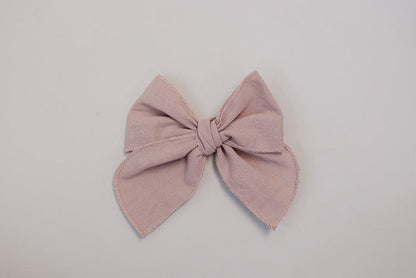 Dusty Rose Hair Bow