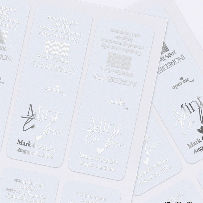 Elegant Foiled Tic Tac Stickers - XOXOKristen