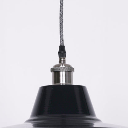 Factory Style Royal Blue Enamel Painted 46cm Pendant Light - Modern Home Interiors
