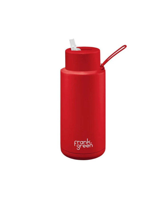 Frank Green Reusable Ceramic Bottle 1L (Atomic Red)