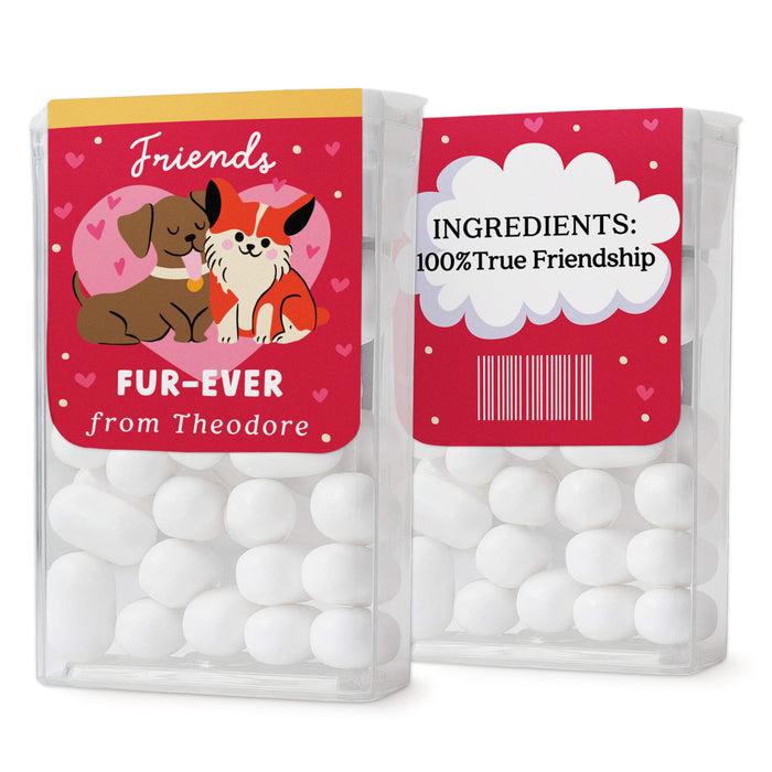 Friends Fur-ever Valentine's Day Stickers for Tic Tacs