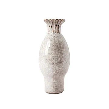 Frill Tall Grey Vase