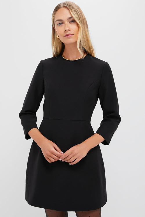 Black Crepe Haley Dress