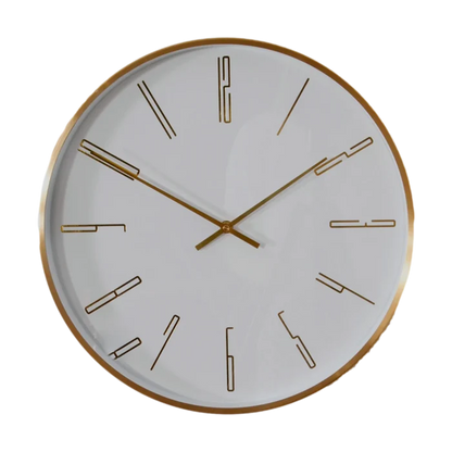 Gold 16" Modern Analogue Clock