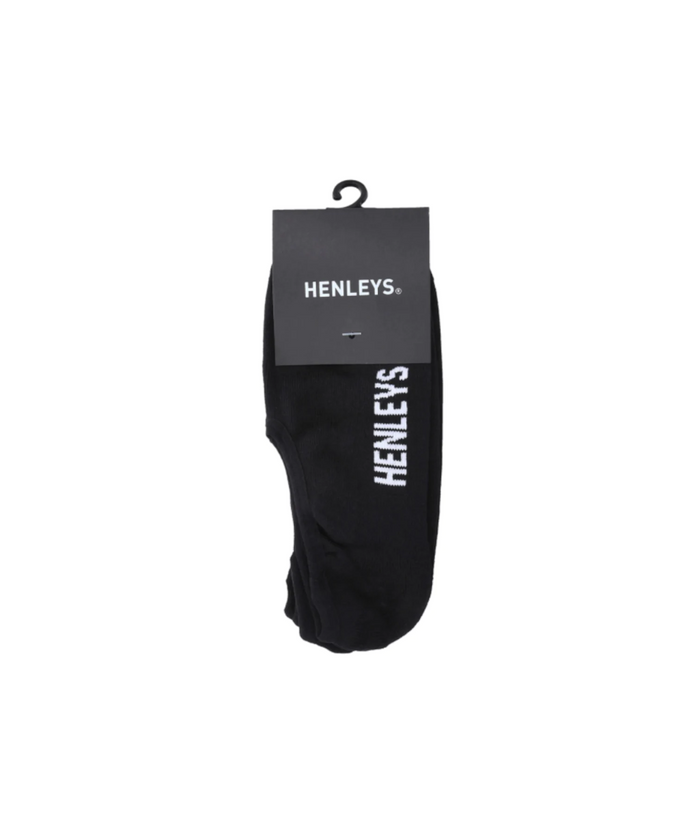 Henleys Classic 4-Pack Invisible Socks (Black)
