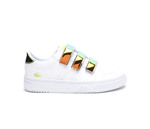 Kids Lacoste L001 123 2 SUC (White/Yellow)