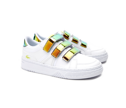 Kids Lacoste L001 123 2 SUC (White/Yellow)