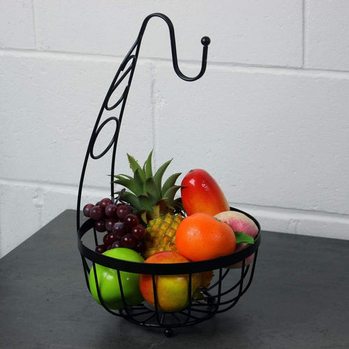 Kitchen Essentials Flat Iron Banana Hanging Fruit Bowl - Modern Home Interiors