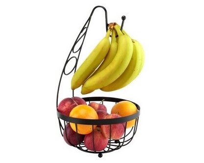 Kitchen Essentials Flat Iron Banana Hanging Fruit Bowl - Modern Home Interiors
