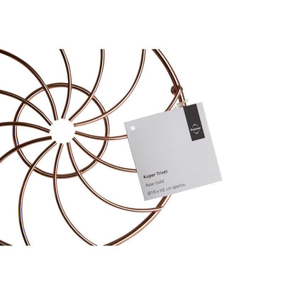 Kitchen Essentials Rose Gold Metal Wire Trivet - Modern Home Interiors