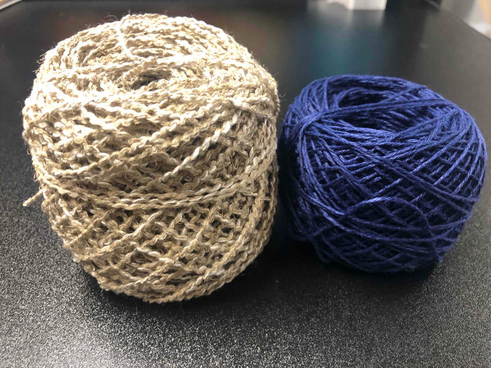 Knitted Linen Back Scrubby  - Yarn Kit and Pattern