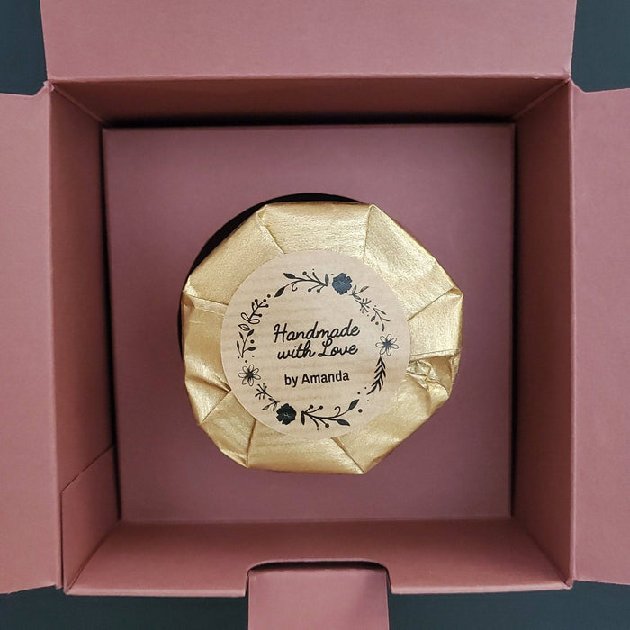 Kraft Handmade with Love Labeling Stickers - XOXOKristen