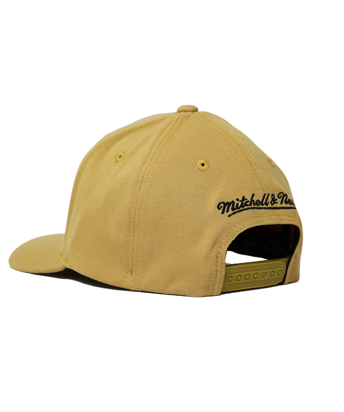 LA Clippers 'Classic Red' Snapback Hat by Mitchell & Ness (Khaki)