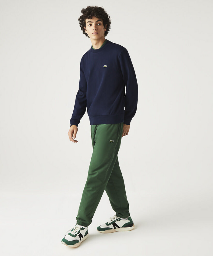 Lacoste Classic Fit Crew Neck Fleece Sweater (Navy)