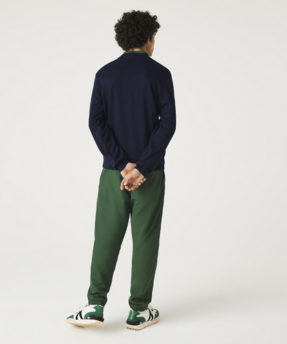 Lacoste Classic Fit Crew Neck Fleece Sweater (Navy)