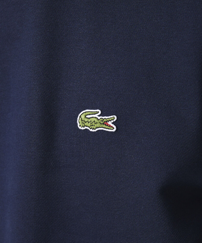 Lacoste Classic Fit Crew Neck Fleece Sweater (Navy)