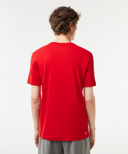 Lacoste Essentials Crew Neck Sports Tee (Red)