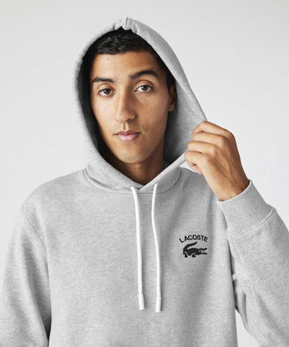 Lacoste Soft Branding Hoodie (Grey)