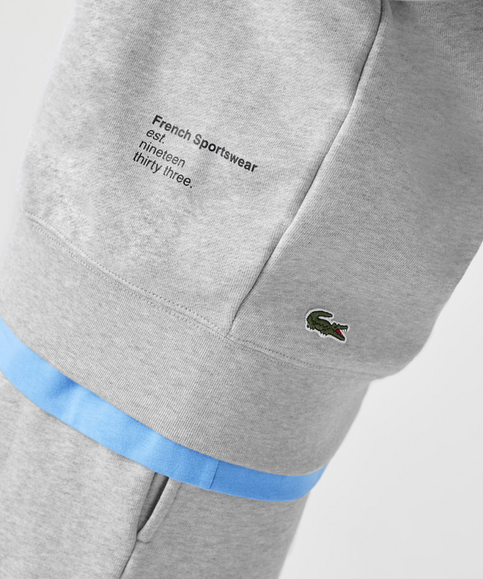 Lacoste Soft Branding Hoodie (Grey)