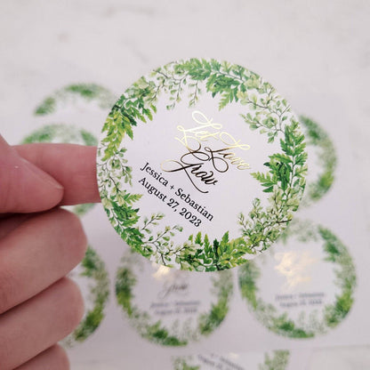 Let Love Grow Wedding Favor Stickers - XOXOKristen